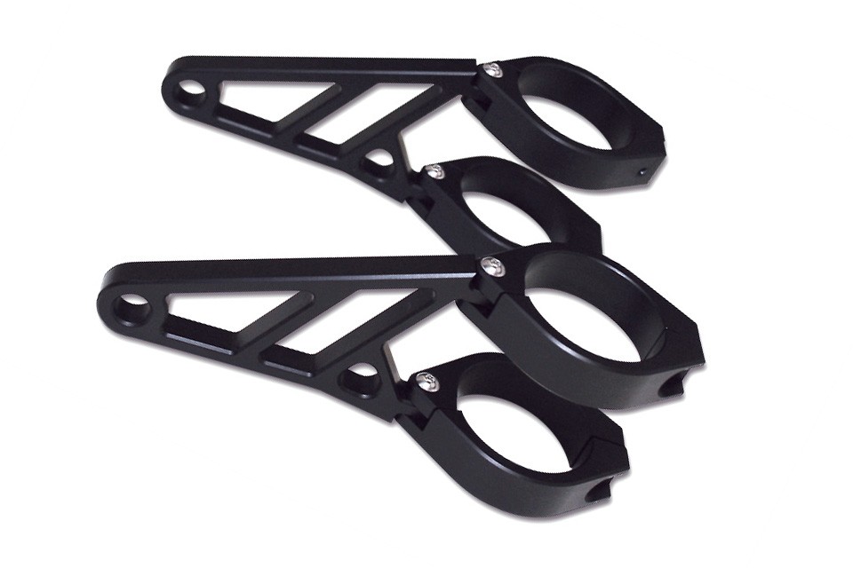 Soporte faro HIGHSIDER negro (38-41 mm.)