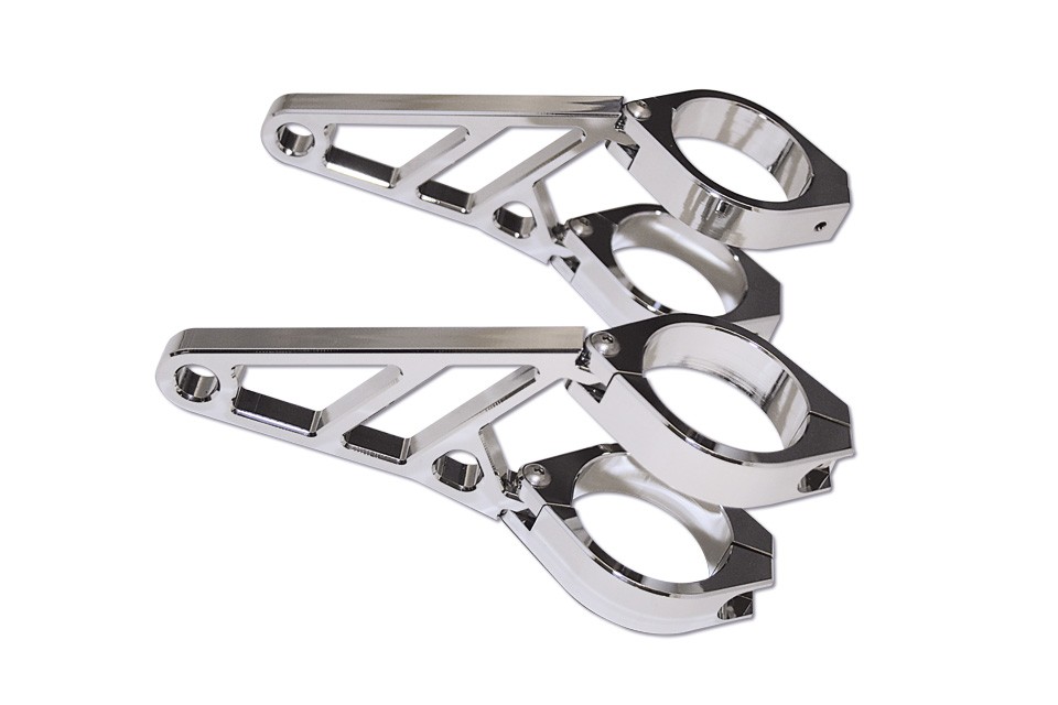 HIGHSIDER headlight chromed bracket (38-41 mm.)