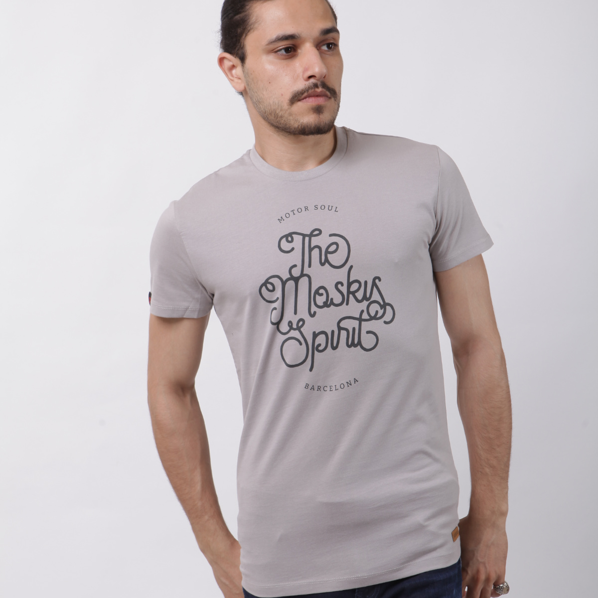 Camiseta SPIRIT gris piedra