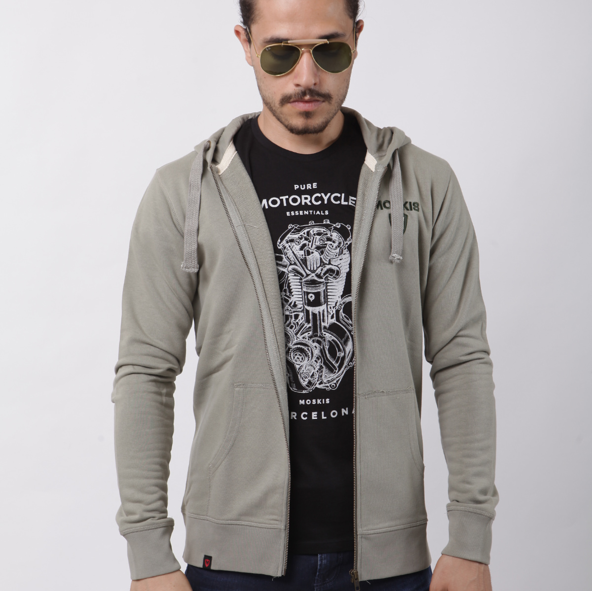 PATHS light khaki hoody