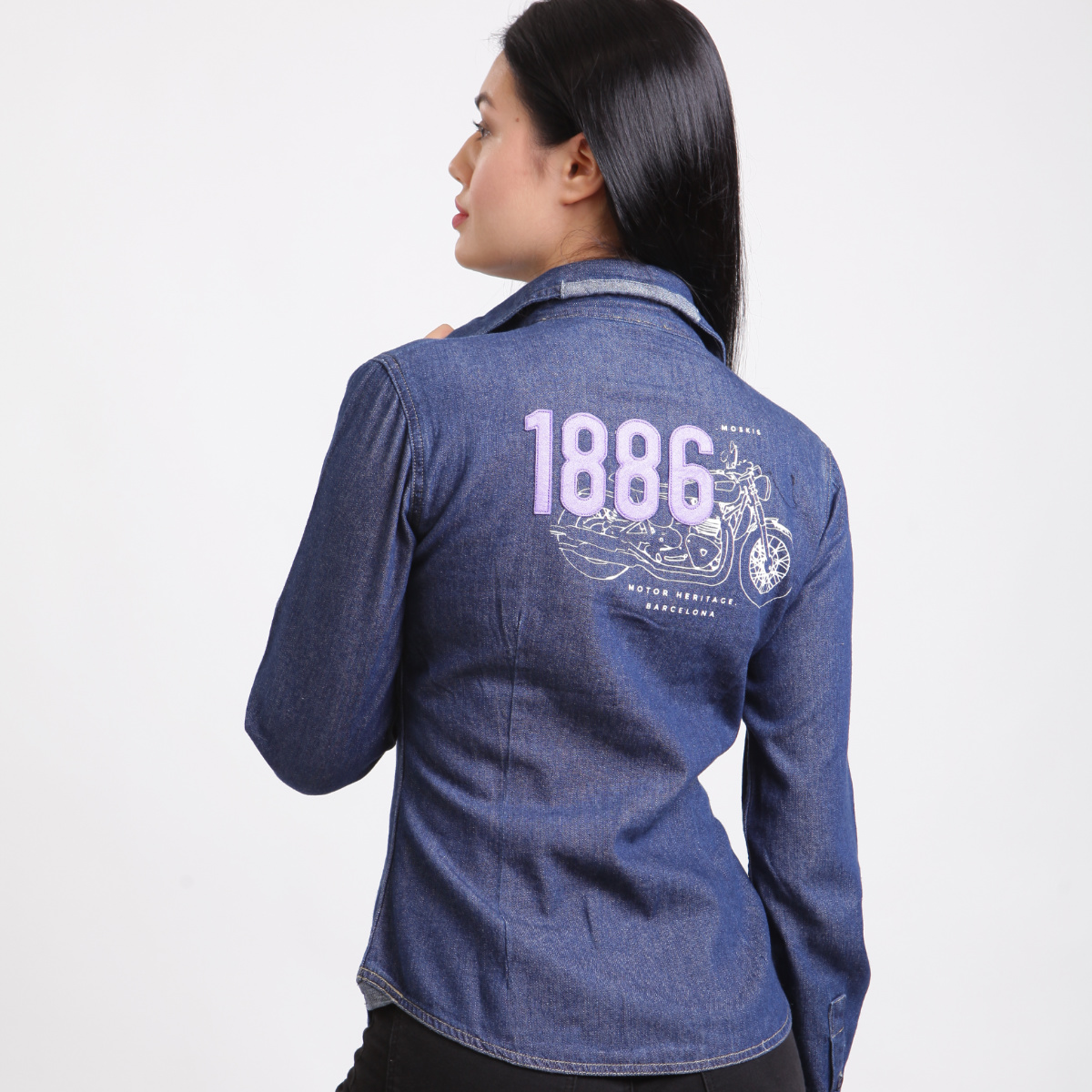 Camisa DENIM azul de mujer