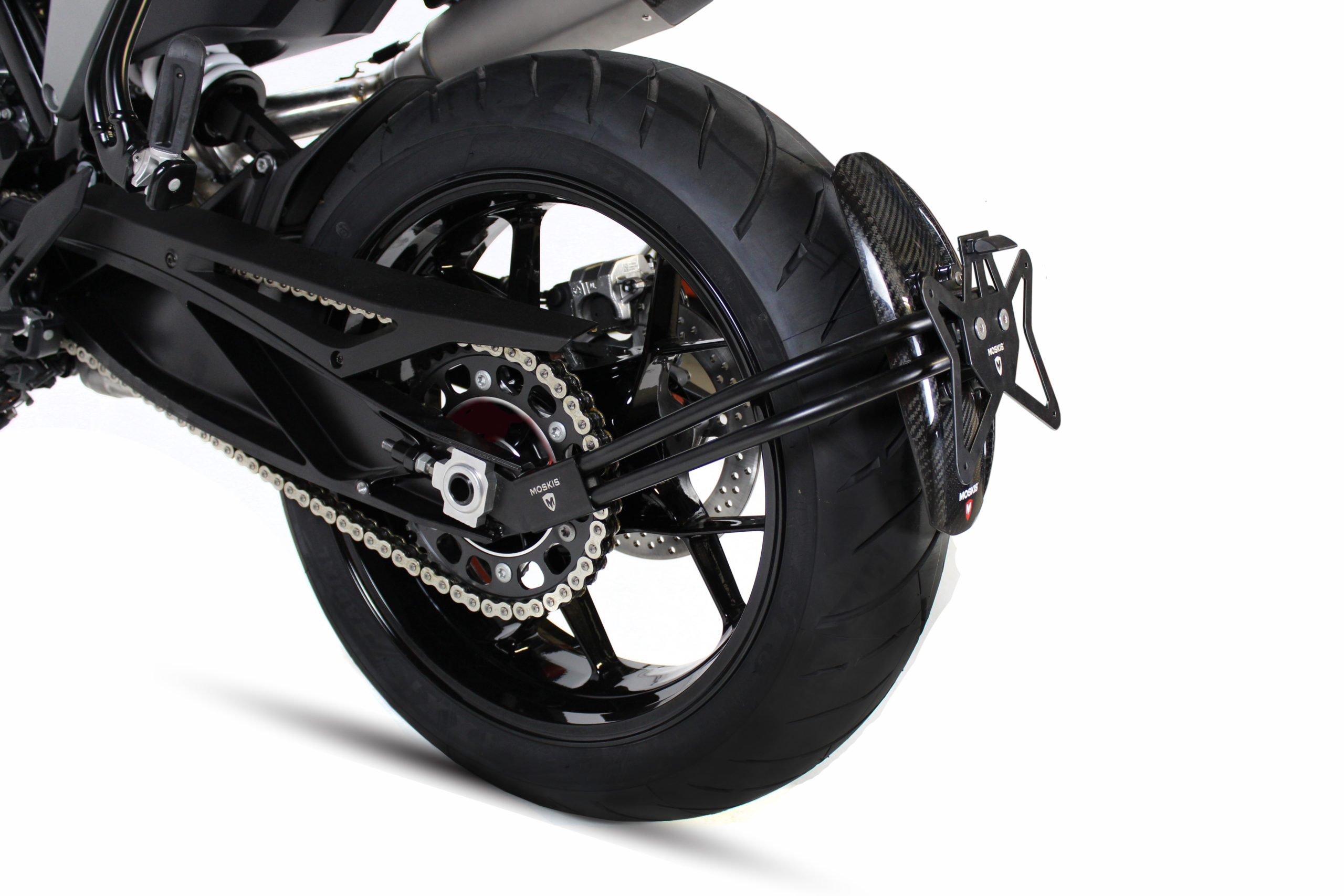 Soporte portamatrícula con guardabarro carbono para KTM DUKE 790 2018-2022