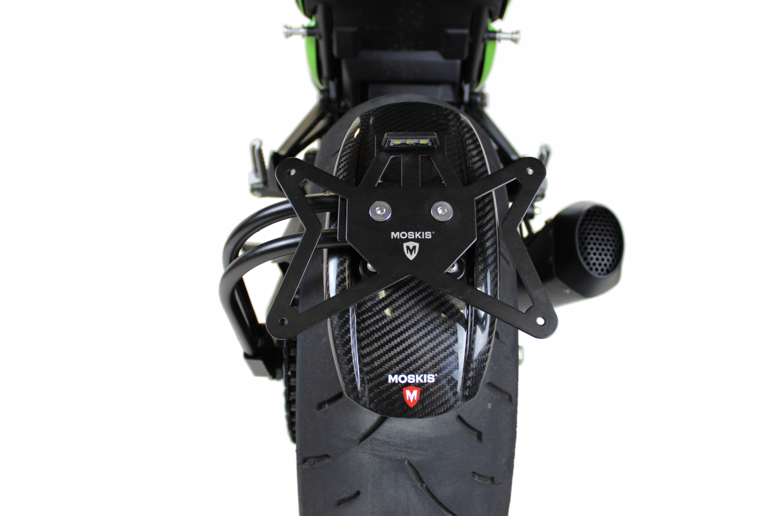 Soporte portamatrícula con guardabarro carbono para Kawasaki Z 900, Z 900 RS 2016 – 2022